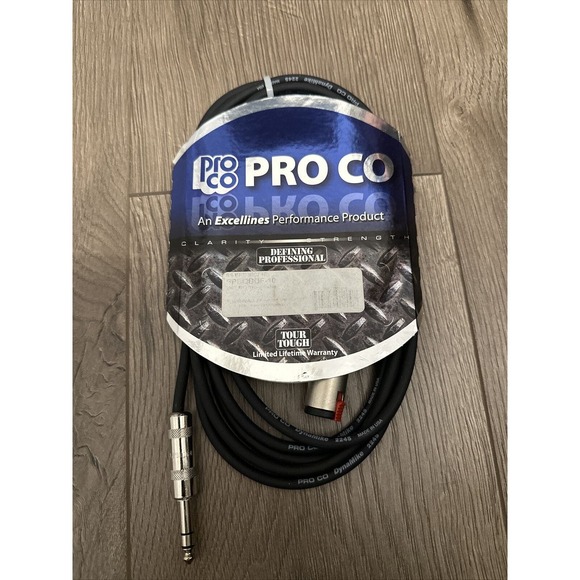 Pro Co BPBQBQF-10 Excellines Balanced Patch Cable - 10 foot - Picture 1 of 2